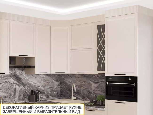 Кухонный гарнитур угловой с витриной Неаполь 109 227 Кухонный гарнитур угловой с витриной Неаполь 109 227