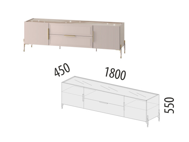609.03 ТВ-тумба Флоренция 609.03 ТВ-тумба Флоренция
