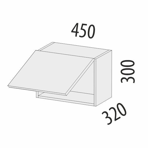 103.104 Антресоль (с системой плавного закрывания) Дакота
