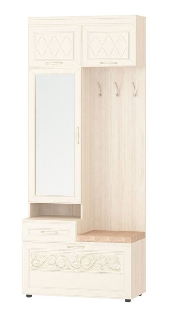 47.08.1 Мини прихожая с зеркалом (лев/прав) Тиффани 900