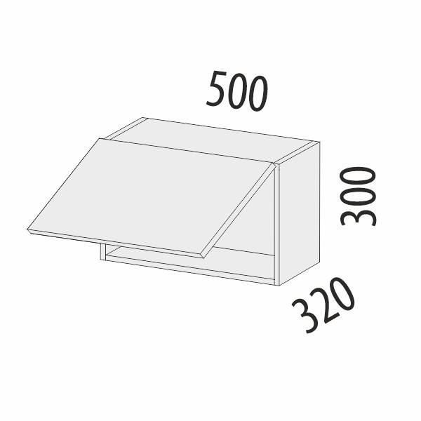 103.103 Антресоль (с системой плавного закрывания) Дакота