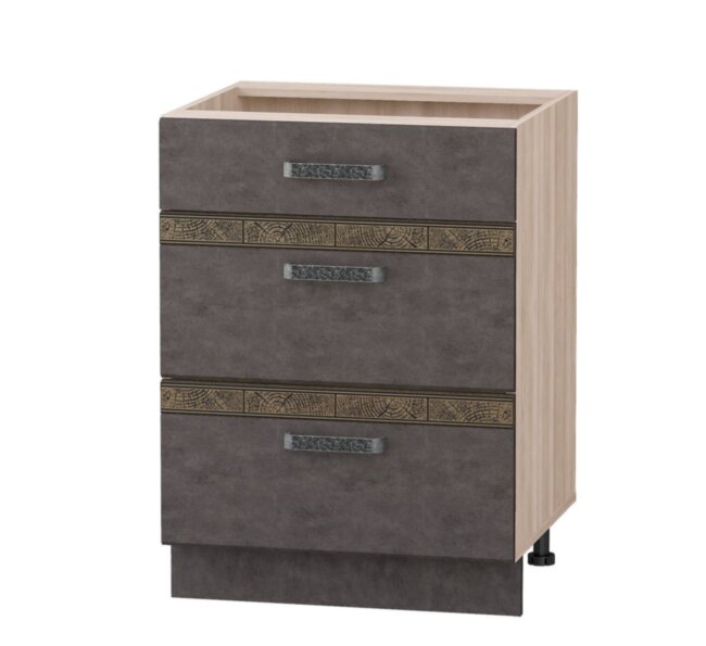 101.66 Стол с 3 ящиками 600