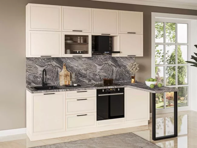 Кухонный гарнитур с витриной Неаполь 109 207 Кухонный гарнитур с витриной Неаполь 109 207