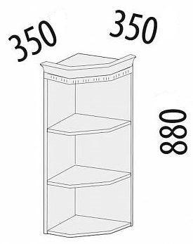 71.18 Шкаф торцевой 35х32х88