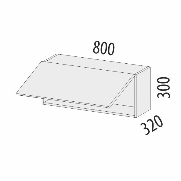103.100 Антресоль (с системой плавного закрывания) Дакота 103.100 Антресоль (с системой плавного закрывания) Дакота