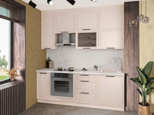 Кухонный гарнитур с витриной Неаполь 109 216 Кухонный гарнитур с витриной Неаполь 109 216