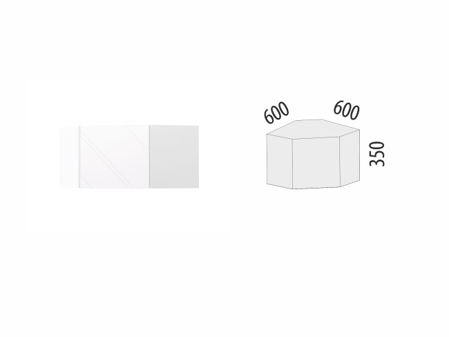 102.108 Антресоль (с системой плавного закрывания) Бьянка 102.108 Антресоль (с системой плавного закрывания) Бьянка