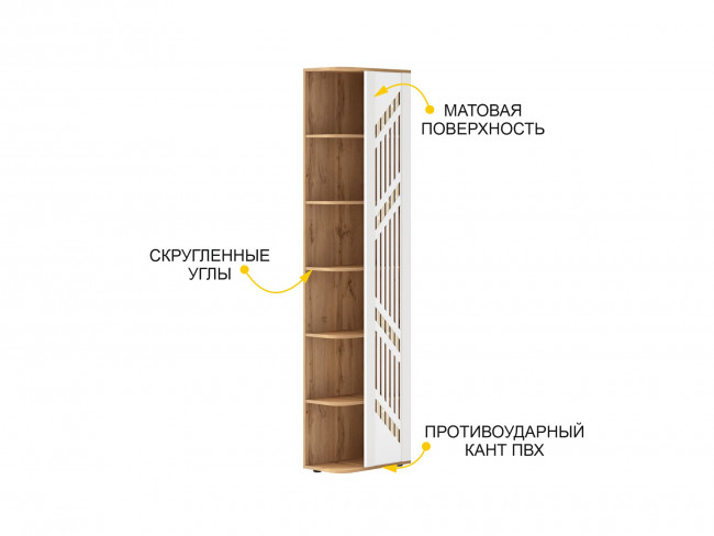 Стеллаж торцевой (лев/прав) Монако 903.17