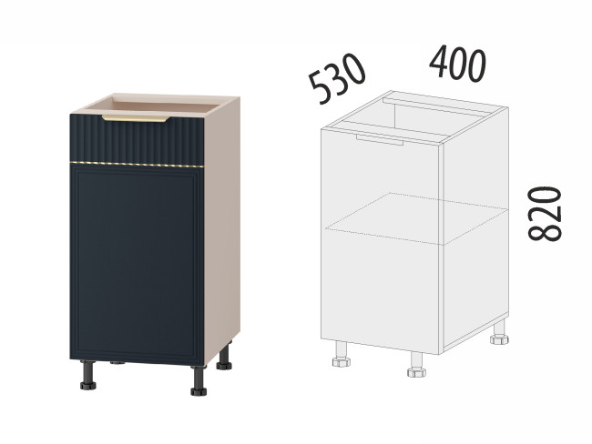 Напольный шкаф (лев/прав) Флоренция 108.54