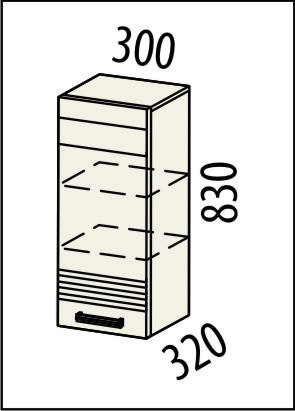 16.07 Шкаф 30х32х83