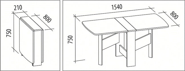 Стол книжка Колибри 11 Кобург