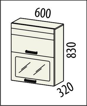 16.08 Шкаф-витрина 60х32х83