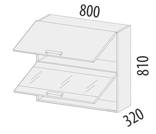 102.09.1 Шкаф 800 (с откидной системой Blum)