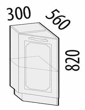 23.65 Стол торцевой левый 30х56х82
