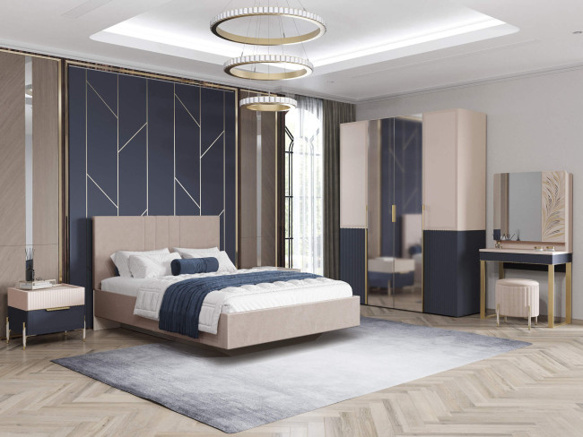 905.14 Шкаф четырехдверный с зеркалом Флоренция 905.14 Шкаф четырехдверный с зеркалом Флоренция