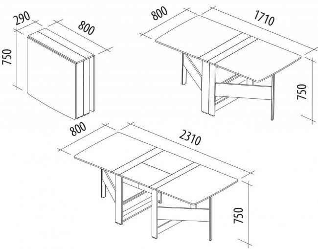 Стол книжка Колибри 12.2 Венге-Кобург Стол книжка Колибри 12.2 Венге-Кобург