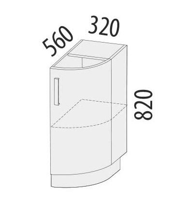 101.64 Стол торцевой (прав) 320 101.64 Стол торцевой (прав) 320