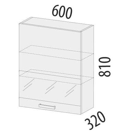 102.15 Шкаф-витрина (лев/прав) 600 102.15 Шкаф-витрина (лев/прав) 600