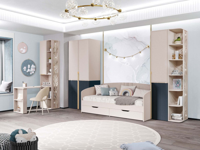 905.13 Шкаф для одежды с полками и штангой Флоренция 905.13 Шкаф для одежды с полками и штангой Флоренция