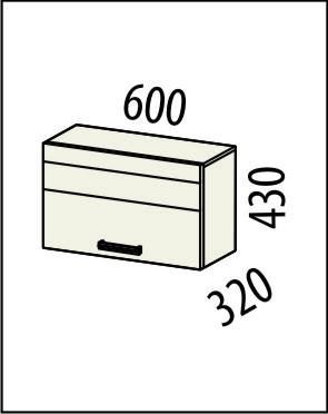 16.14 Шкаф над вытяжкой 60х32х43