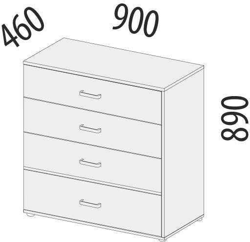 500.09 Комод Эверест 900 500.09 Комод Эверест 900