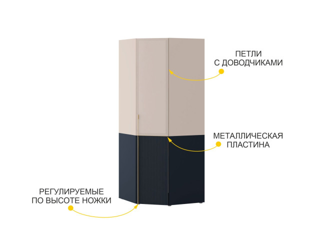 905.08 Шкаф угловой (прав) Флоренция 905.08 Шкаф угловой (прав) Флоренция