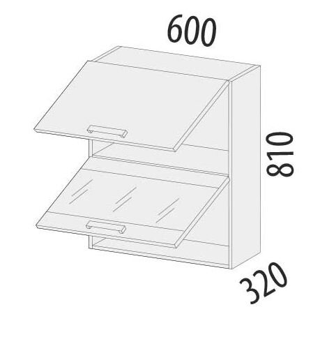 102.08.1 Шкаф 600 (с откидной системой Blum) 102.08.1 Шкаф 600 (с откидной системой Blum)