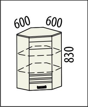 16.20 Шкаф угловой 60х60х83