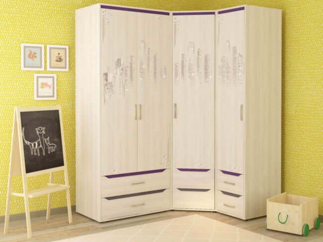 Комплект шкафов (лев/прав) Мегаполис №7