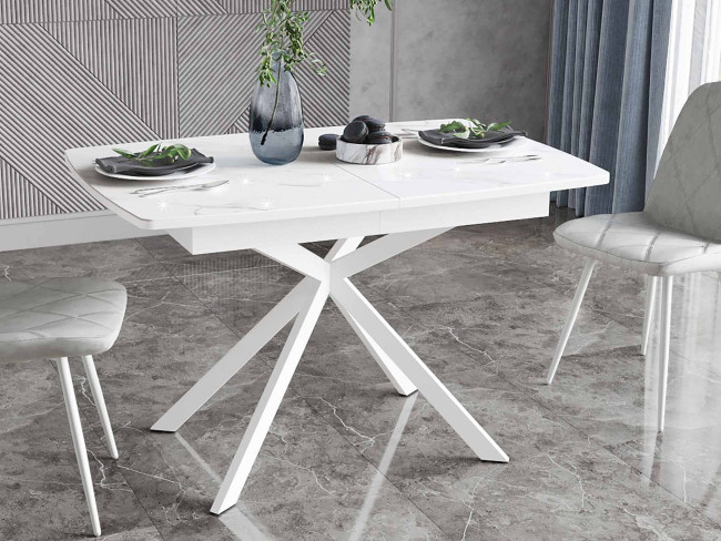 Стол обеденный Орфей 46 Белый шпон Стол обеденный Орфей 46 Белый шпон