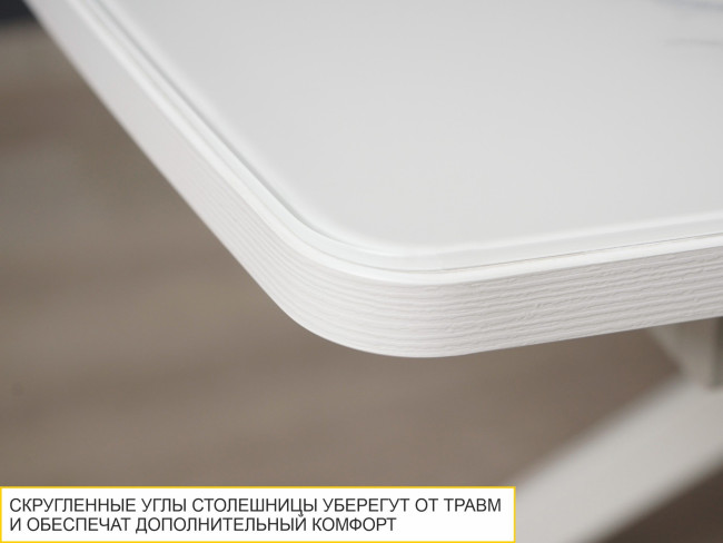 Стол обеденный Орфей 46 Белый шпон Стол обеденный Орфей 46 Белый шпон