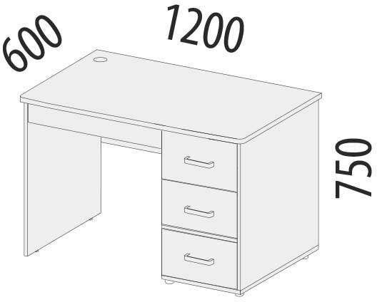 500.15 Стол компьютерный Эверест 1200 500.15 Стол компьютерный Эверест 1200
