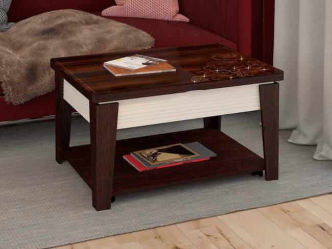 Стол журнальный Агат 32.10 Венге-Ваниль