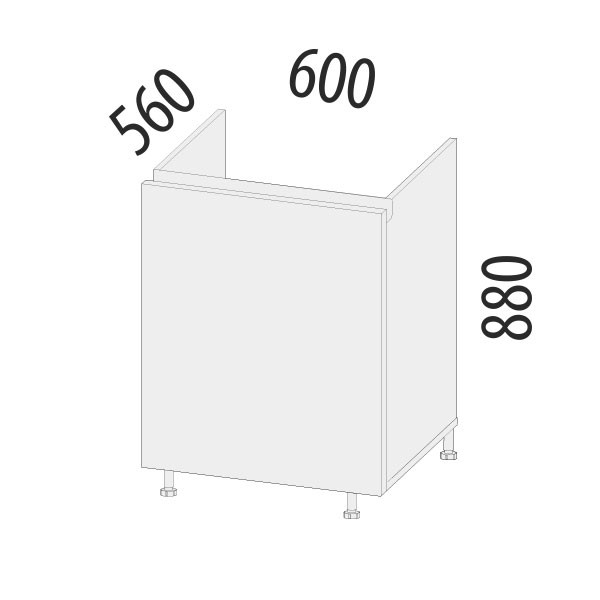 103.73 Стол под мойку (левый правый)Дакота