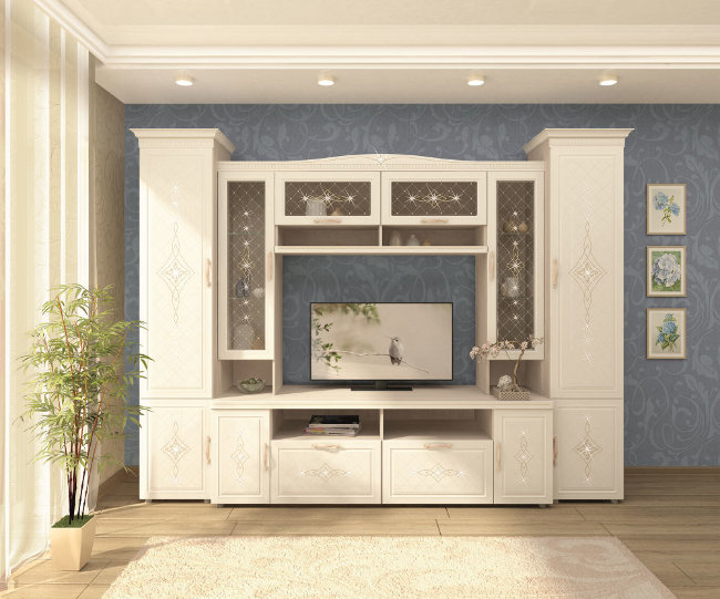 Стенка в гостиную Венеция №4 Стенка в гостиную Венеция №4