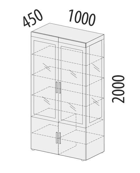 600.10 Шкаф-витрина Тиффани 1000 600.10 Шкаф-витрина Тиффани 1000