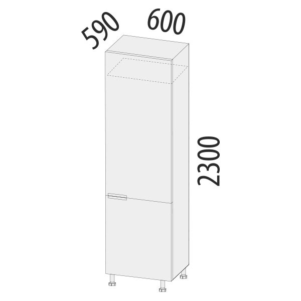 103.77 Пенал под встраиваемый холодильник Дакота 103.77 Пенал под встраиваемый холодильник Дакота
