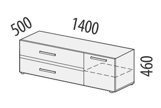 66.01 Тумба Фреска 1400 66.01 Тумба Фреска 1400