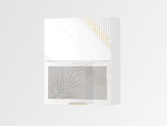 106.81 Шкаф-витрина кухонный (с системой плавного закрывания) Монако 106.81 Шкаф-витрина кухонный (с системой плавного закрывания) Монако