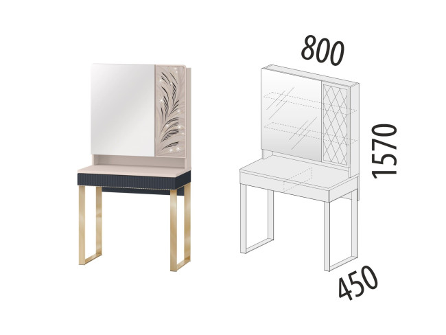 905.30 Туалетный столик Флоренция 905.30 Туалетный столик Флоренция