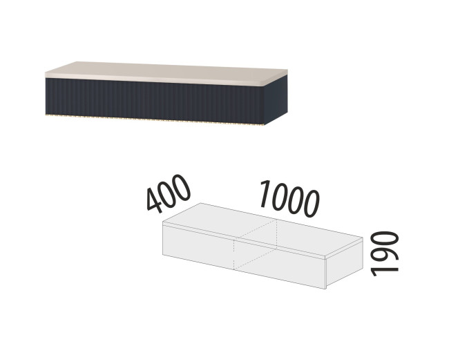 905.15 Туалетный стол-консоль Флоренция 905.15 Туалетный стол-консоль Флоренция