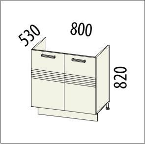 16.51 Стол под мойку 80х53х82