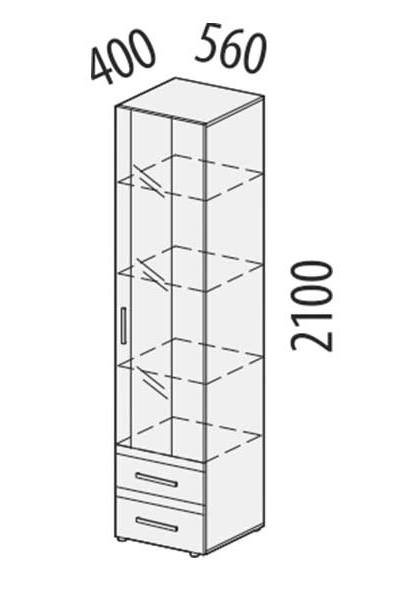 66.06 Шкаф-витрина Фреска большой (лев/прав) 560 66.06 Шкаф-витрина Фреска большой (лев/прав) 560
