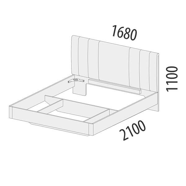 901.01 Кровать Николь 1600