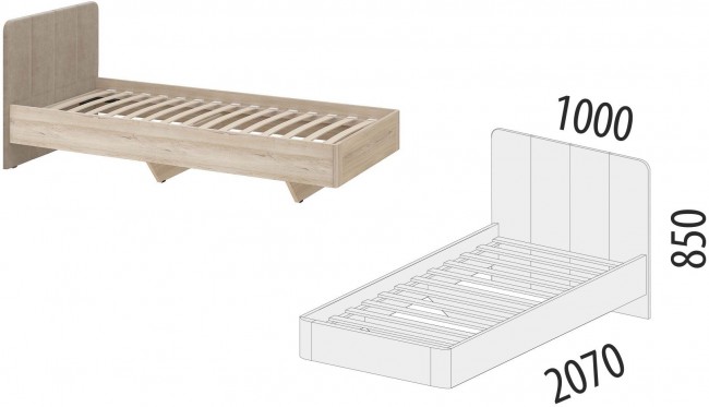 900.04 Кровать Кашемир 900 900.04 Кровать Кашемир 900