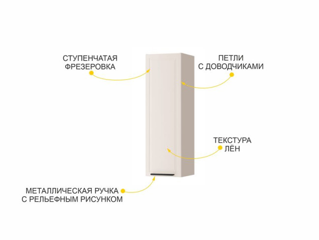 109.07 Шкаф кухонный (лев/прав) Неаполь 109.07 Шкаф кухонный (лев/прав) Неаполь