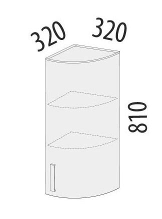 102.16 Шкаф торцевой закрытый (лев/прав) 320 102.16 Шкаф торцевой закрытый (лев/прав) 320