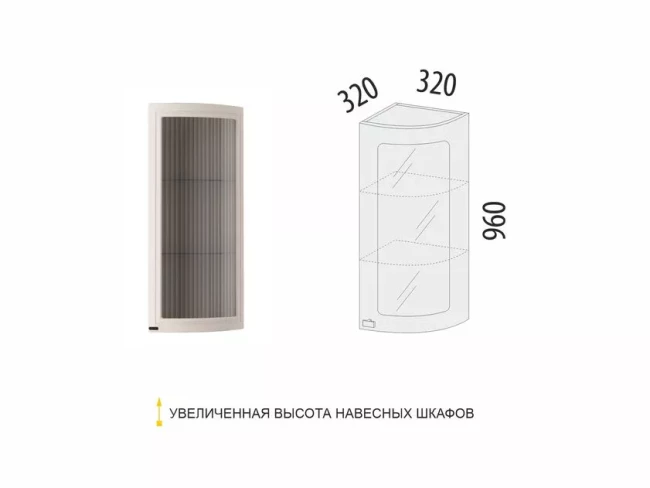 109.16 Шкаф кухонный торцевой закрытый (лев/прав) Неаполь 109.16 Шкаф кухонный торцевой закрытый (лев/прав) Неаполь