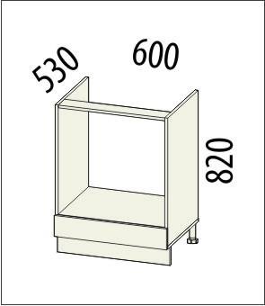 16.57 Стол под встраиваемую технику 60х53х82