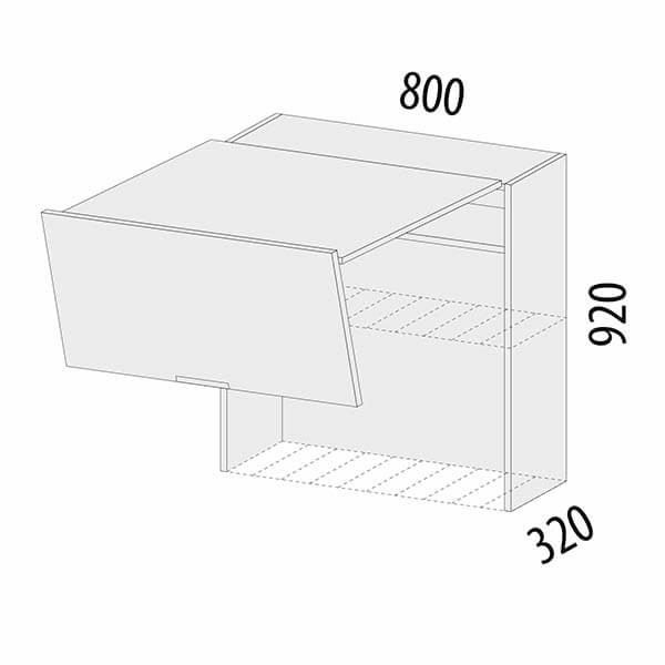 105.42 Шкаф-сушка с системой плавного закрывания Грэйс 105.42 Шкаф-сушка с системой плавного закрывания Грэйс